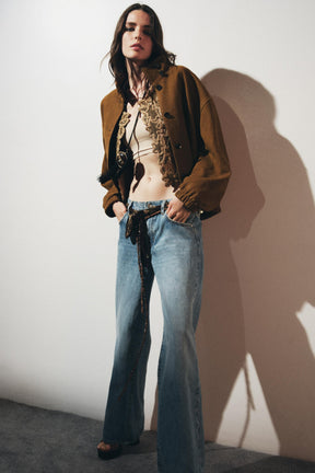 100% Leather Bomber Jacket