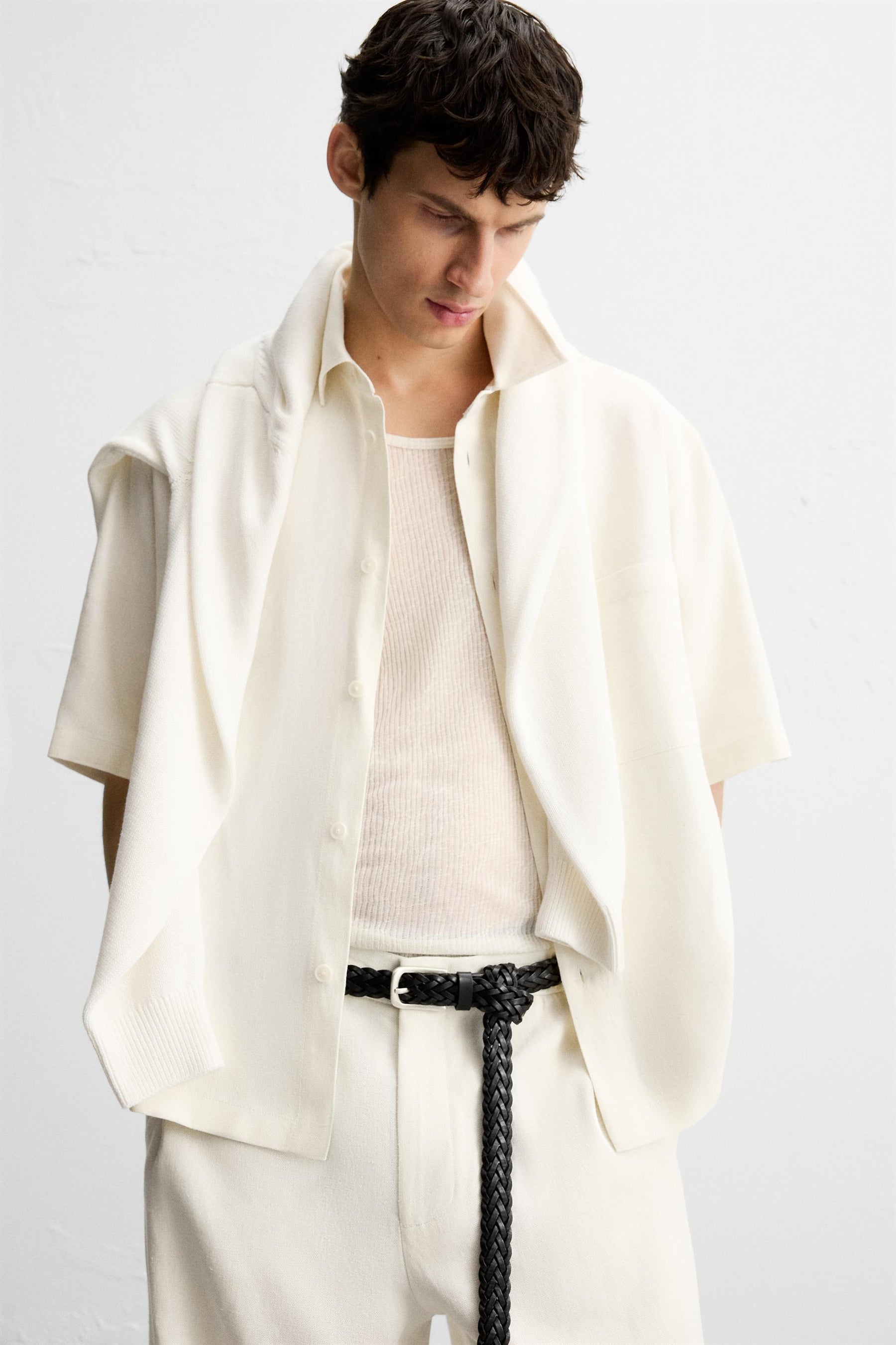 VISCOSE AND JUTE SHIRT - Image 6