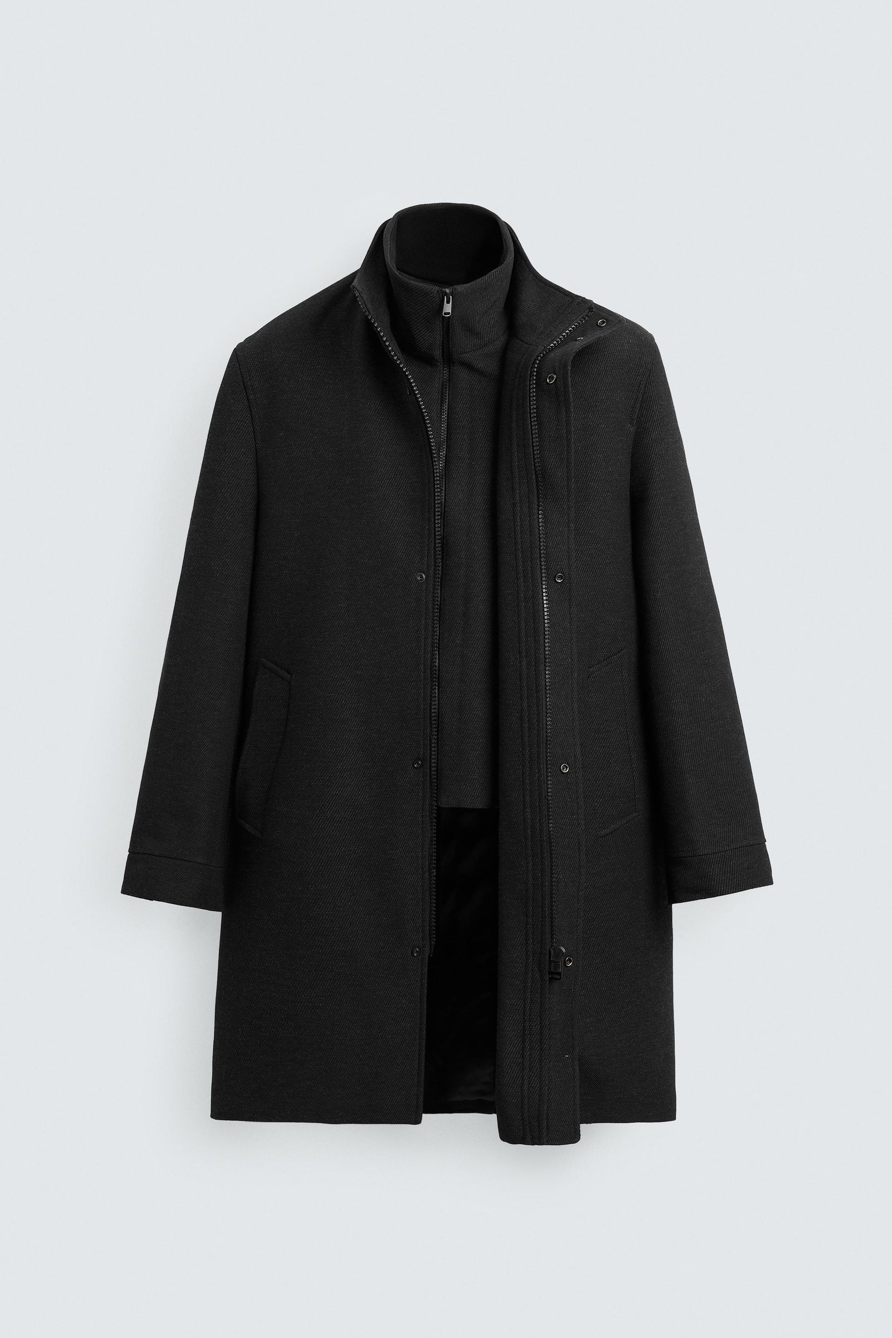 COAT WITH DETACHABLE COLLAR - Image 10