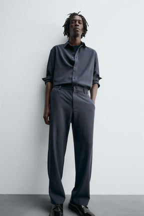 RELAXED FIT FLOWING TROUSERS - Image 5