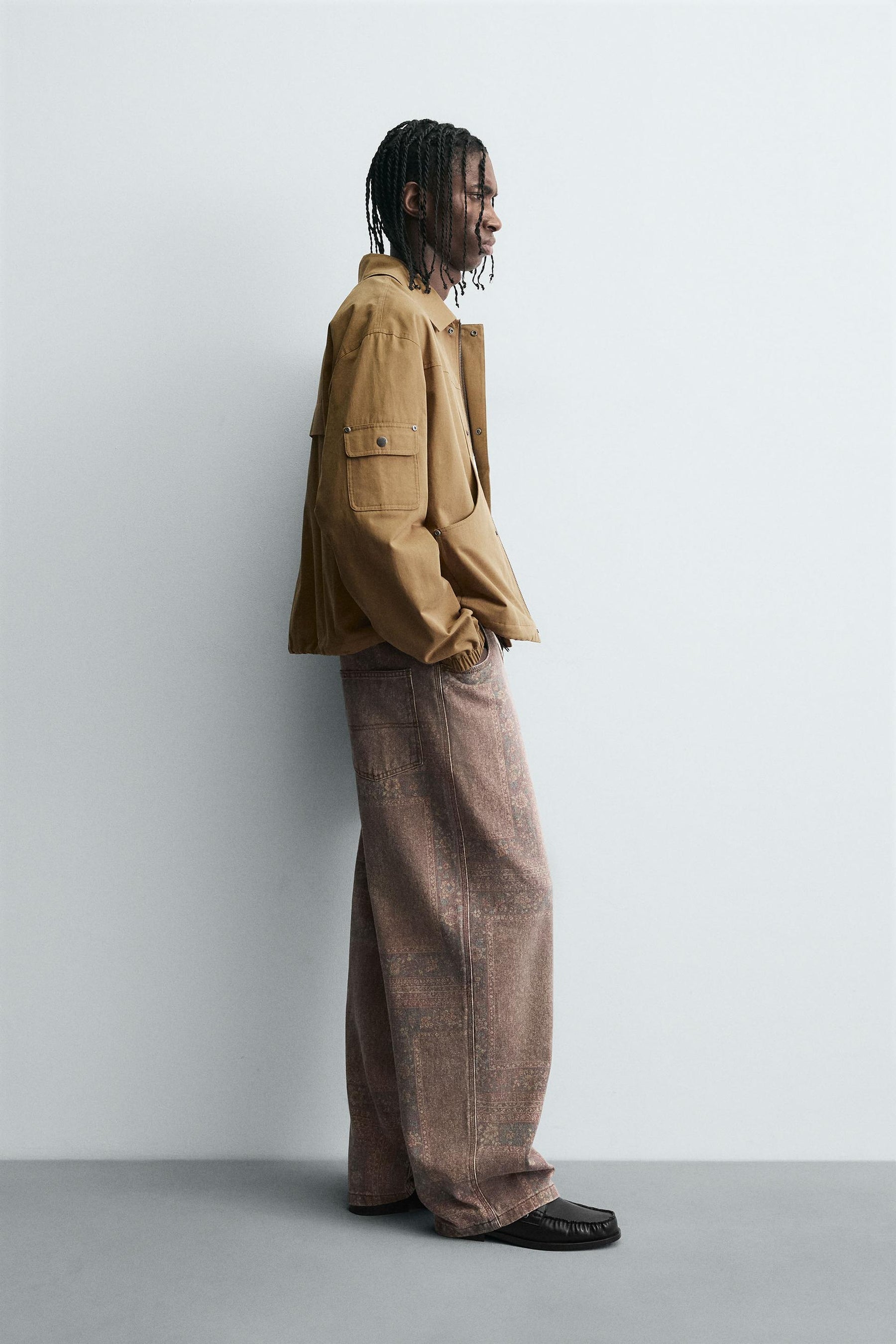 BANDANA PRINT BAGGY FIT TROUSERS - Image 4