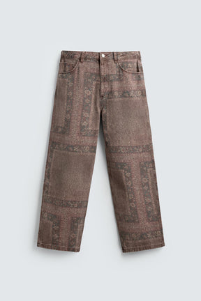 BANDANA PRINT BAGGY FIT TROUSERS - Image 6