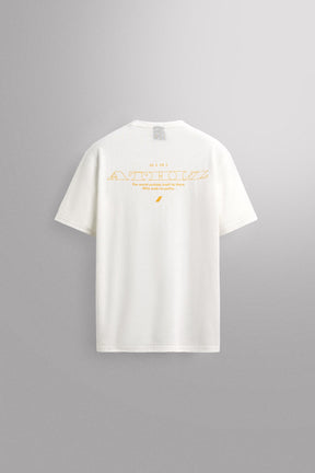 PRINTED LINEN - COTTON T-SHIRT - Image 5
