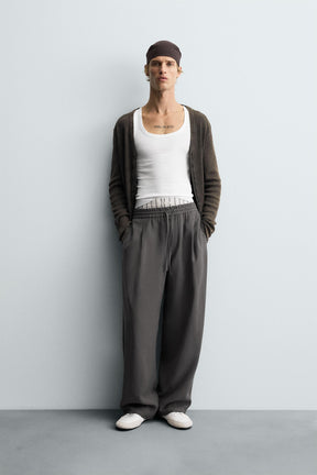 FLOWING TROUSERS WITH STITCHING - Image 1