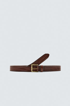 VINTAGE-EFFECT LEATHER BELT - Image 3