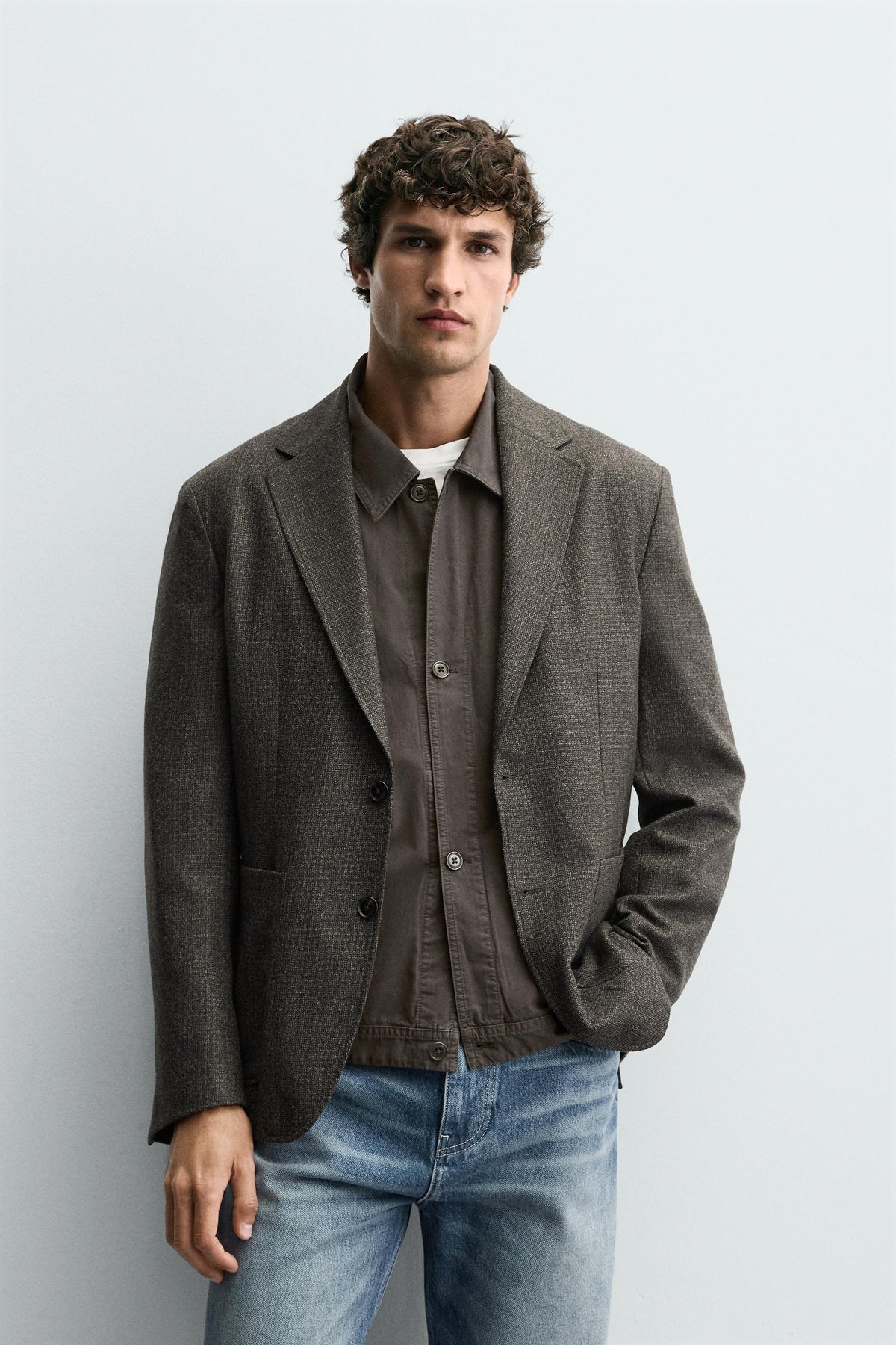 WOOL TEXTURED BLAZER - Image 2
