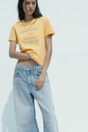 Faded-effect T-shirt