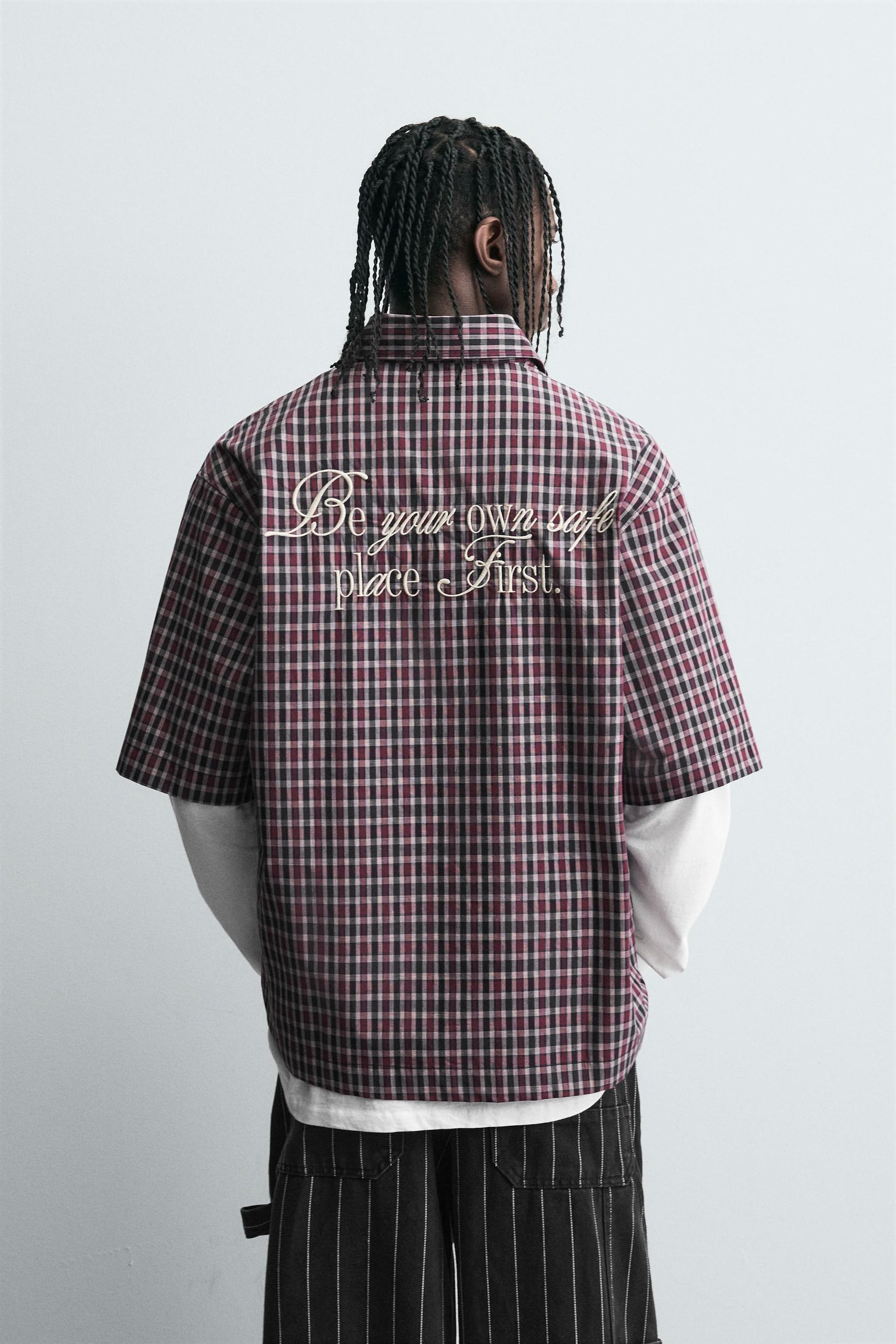 EMBROIDERED CHECK SHIRT - Image 3