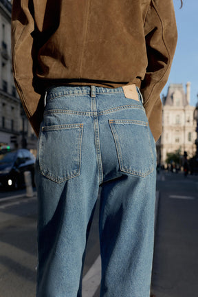 High-rise Straight Jeans