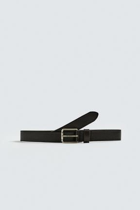 TOPSTITCHED LEATHER BELT - Image 3