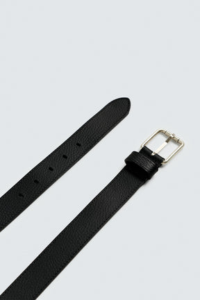TOPSTITCHED LEATHER BELT - Image 3