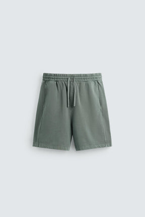 WASHED JOGGER BERMUDA SHORTS - Image 6