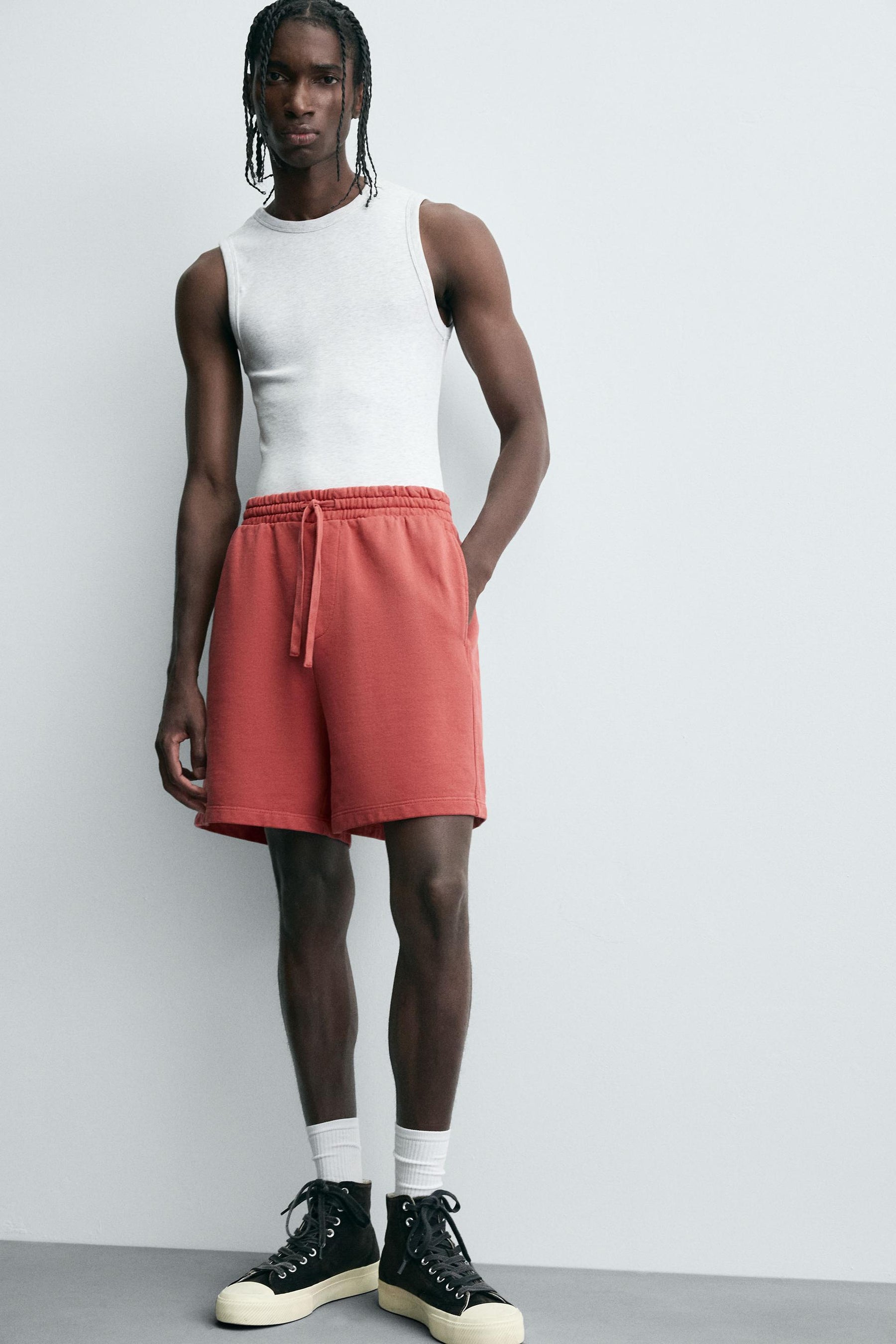 WASHED JOGGER BERMUDA SHORTS - Image 6