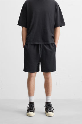WASHED JOGGER BERMUDA SHORTS - Image 2