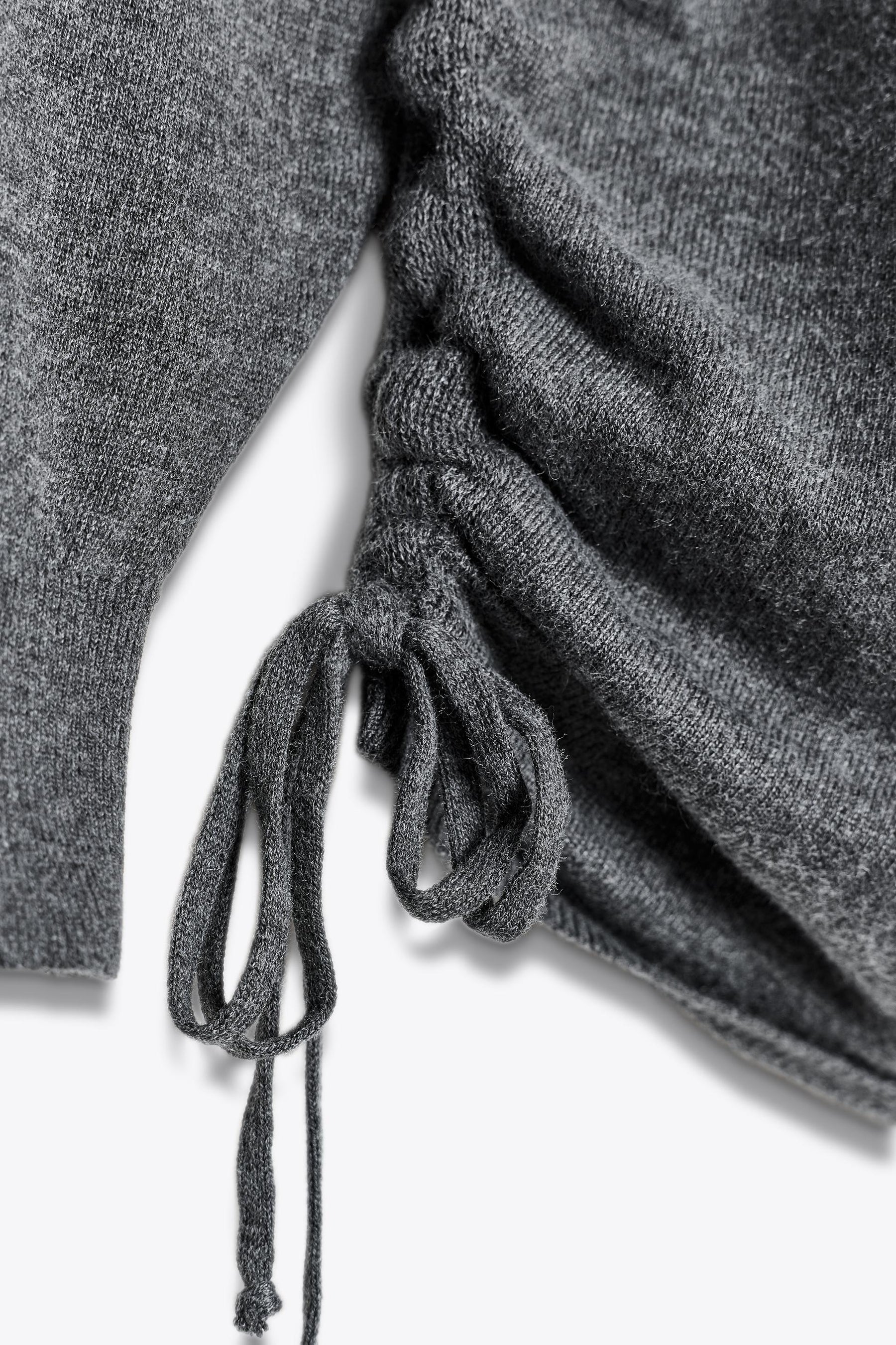 KNIT JUMPER WITH SIDE DRAWSTRINGS - Image 6