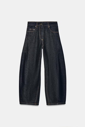 Ankle Balloon Mid-Waist Jeans