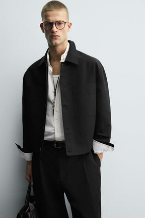 RELAXED FIT OVERSHIRT WITH POCKETS - Image 5