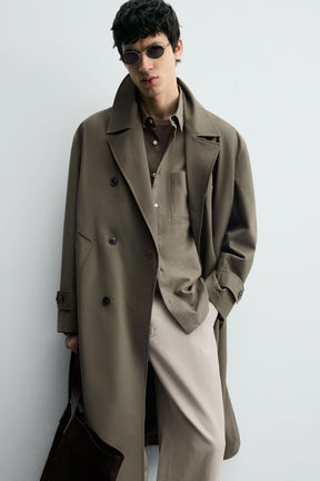 OVERSIZE FLOWING TRENCH COAT - Image 6