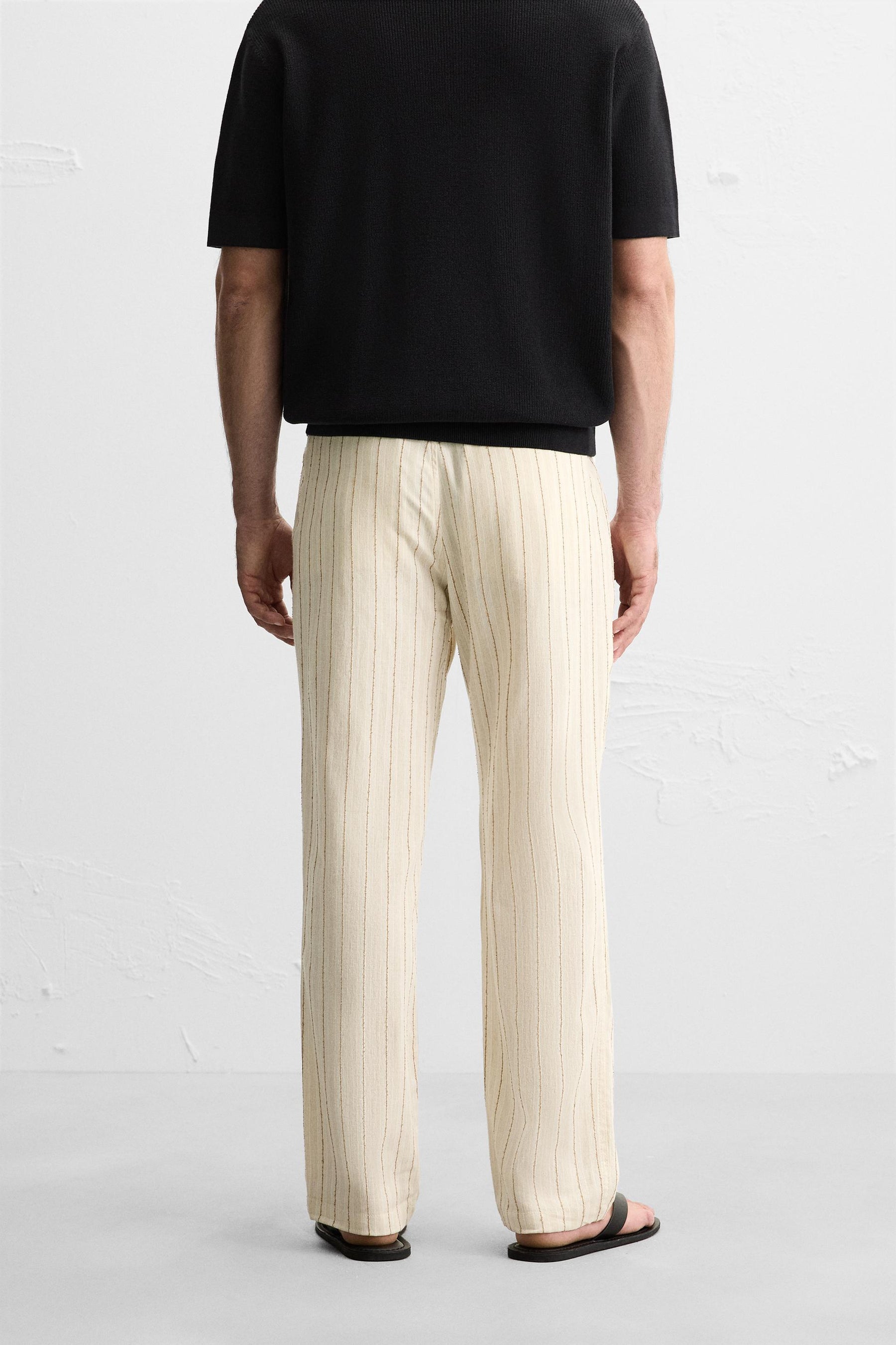 STRIPED JACQUARD TROUSERS - Image 3