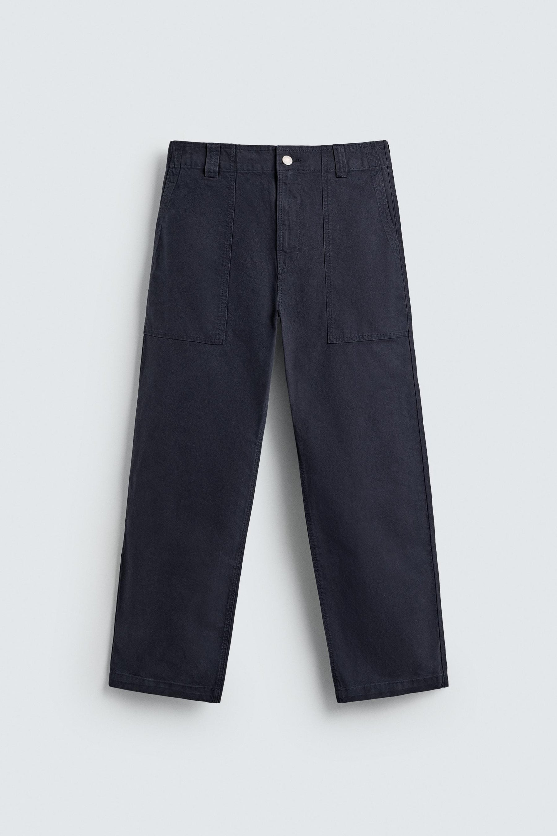 WASHED STRAIGHT-LEG TROUSERS - Image 6