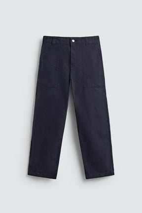 WASHED STRAIGHT-LEG TROUSERS - Image 6