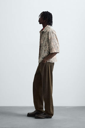 WASHED ABSTRACT PRINT OVERSHIRT - Image 4