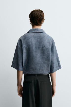 100% LINEN POLO SHIRT - Image 3