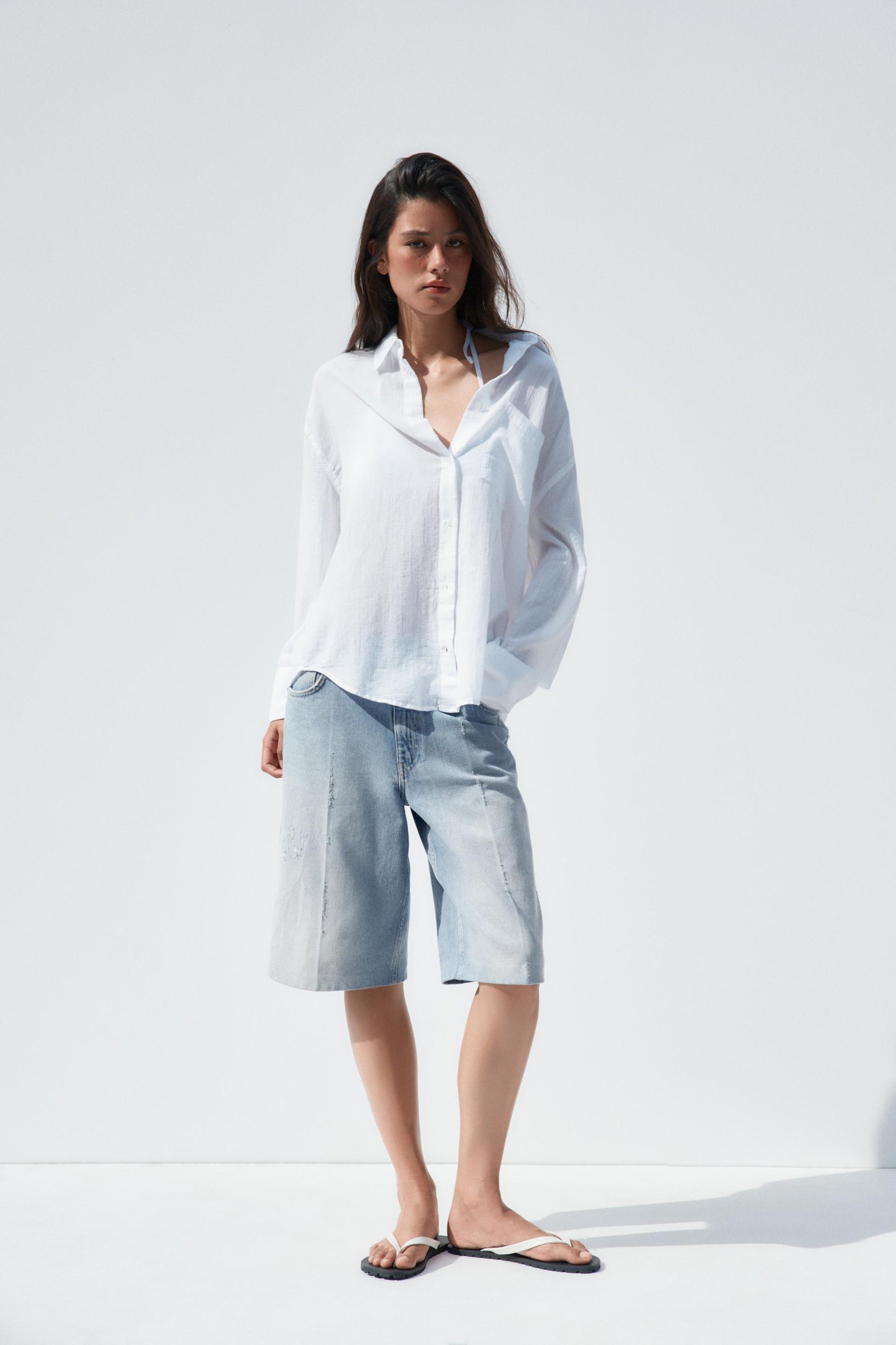 Oversized Gauze Shirt