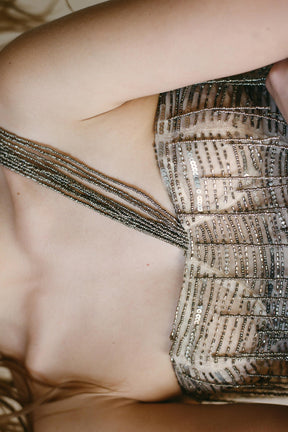 Beaded Sequin Corset
