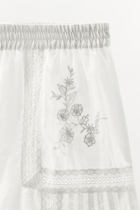 Embroidered Lace Bermuda Shorts