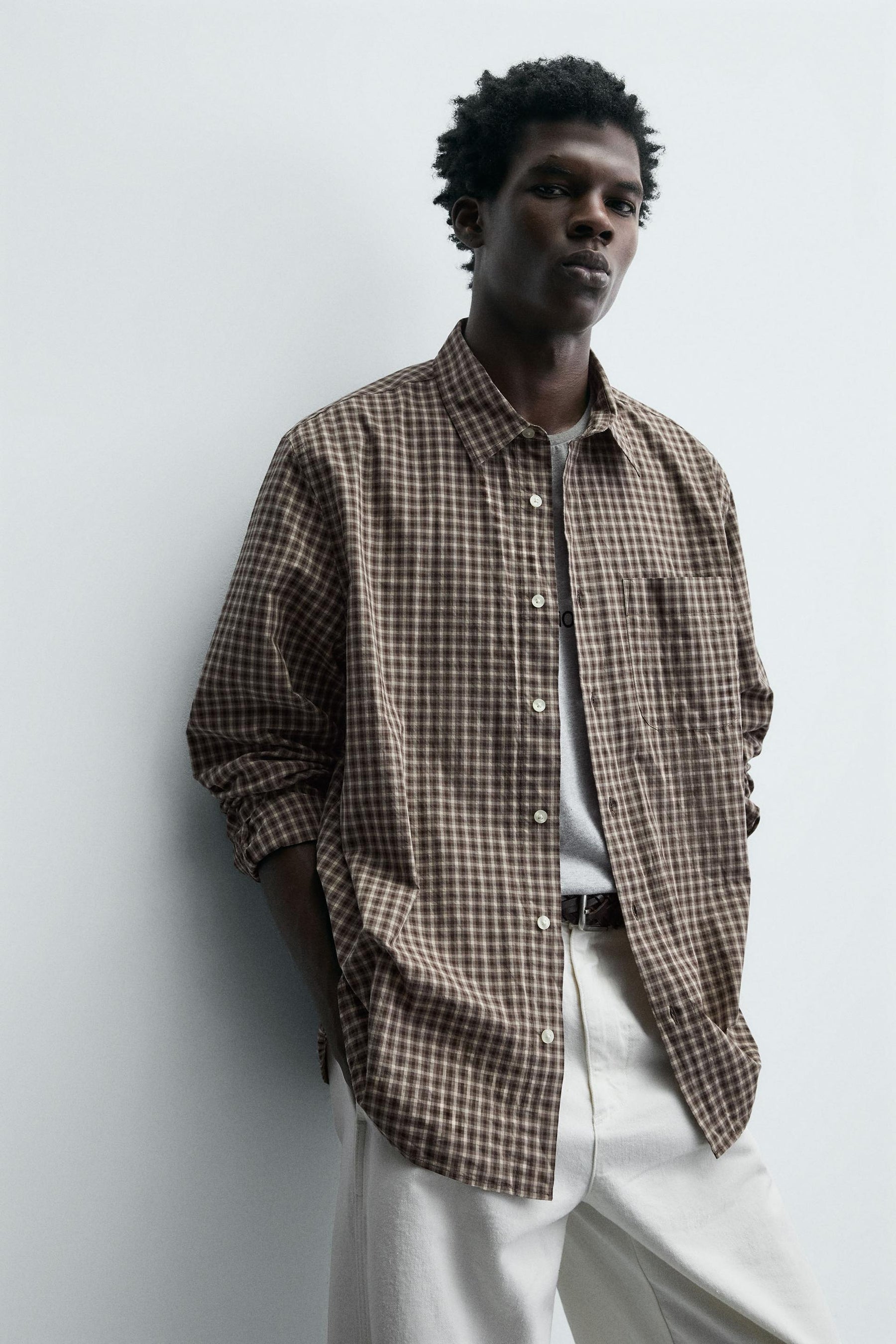 RELAXED FIT CHECK SHIRT - Image 7