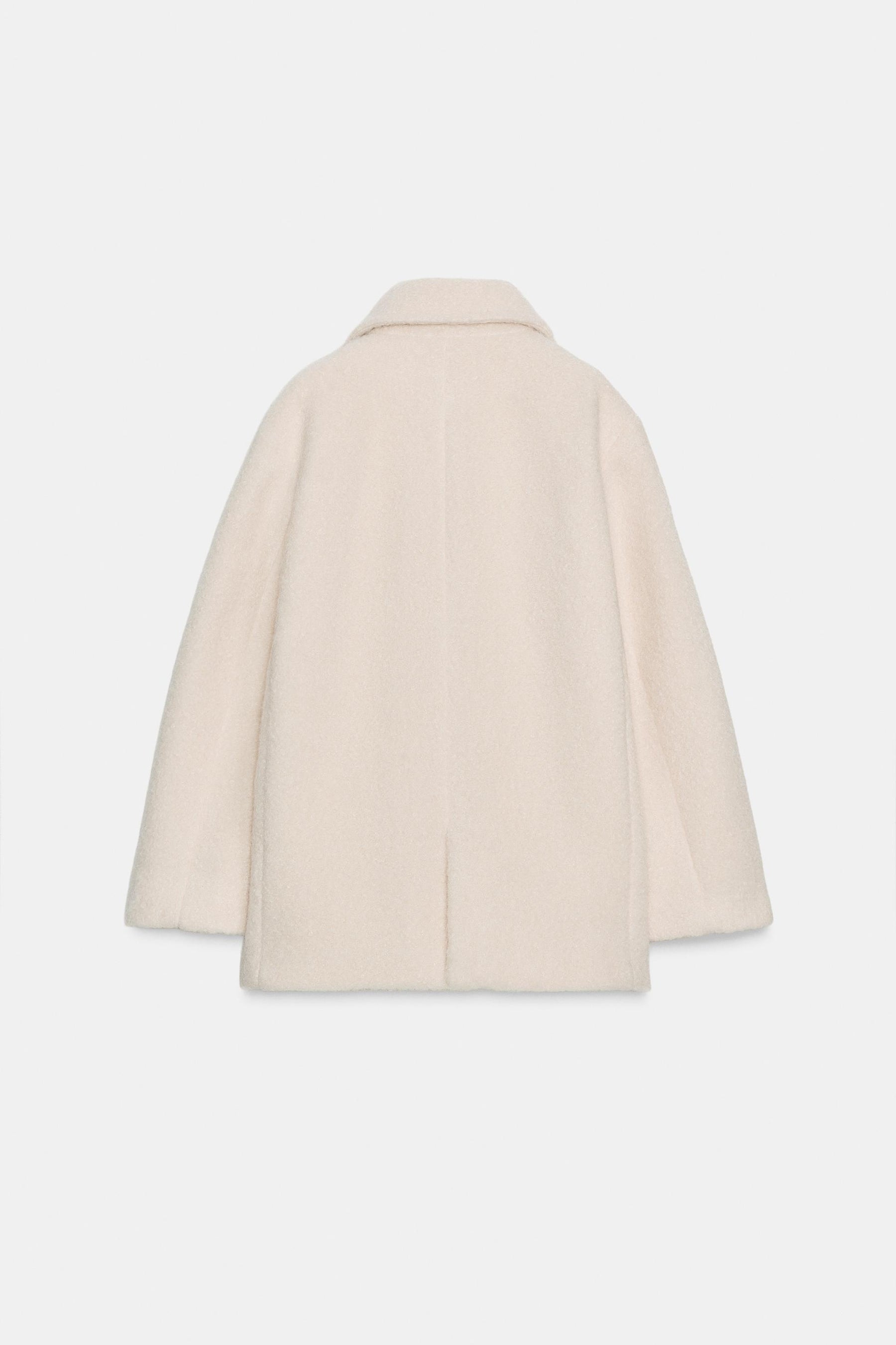 BOUCLÉ DOUBLE-BREASTED MID-LENGTH COAT - Image 8