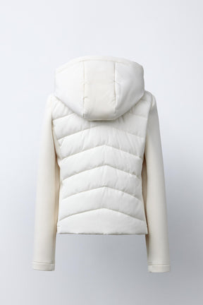 NEOPRENE-EFFECT SLEEVE PUFFER JACKET - Image 4