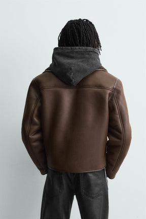 DOUBLE-FACED FAUX SUEDE JACKET - Image 3