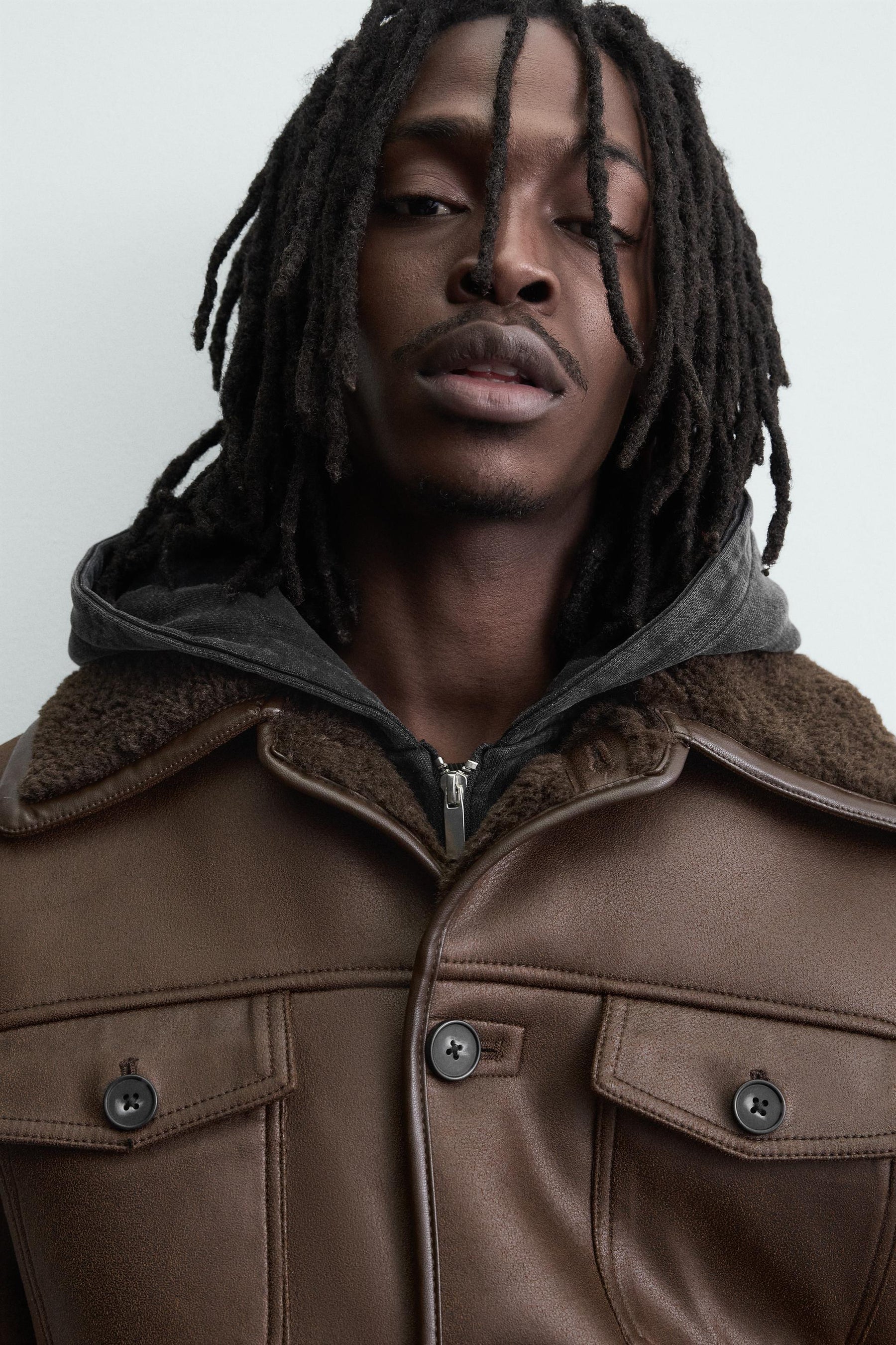 DOUBLE-FACED FAUX SUEDE JACKET - Image 6