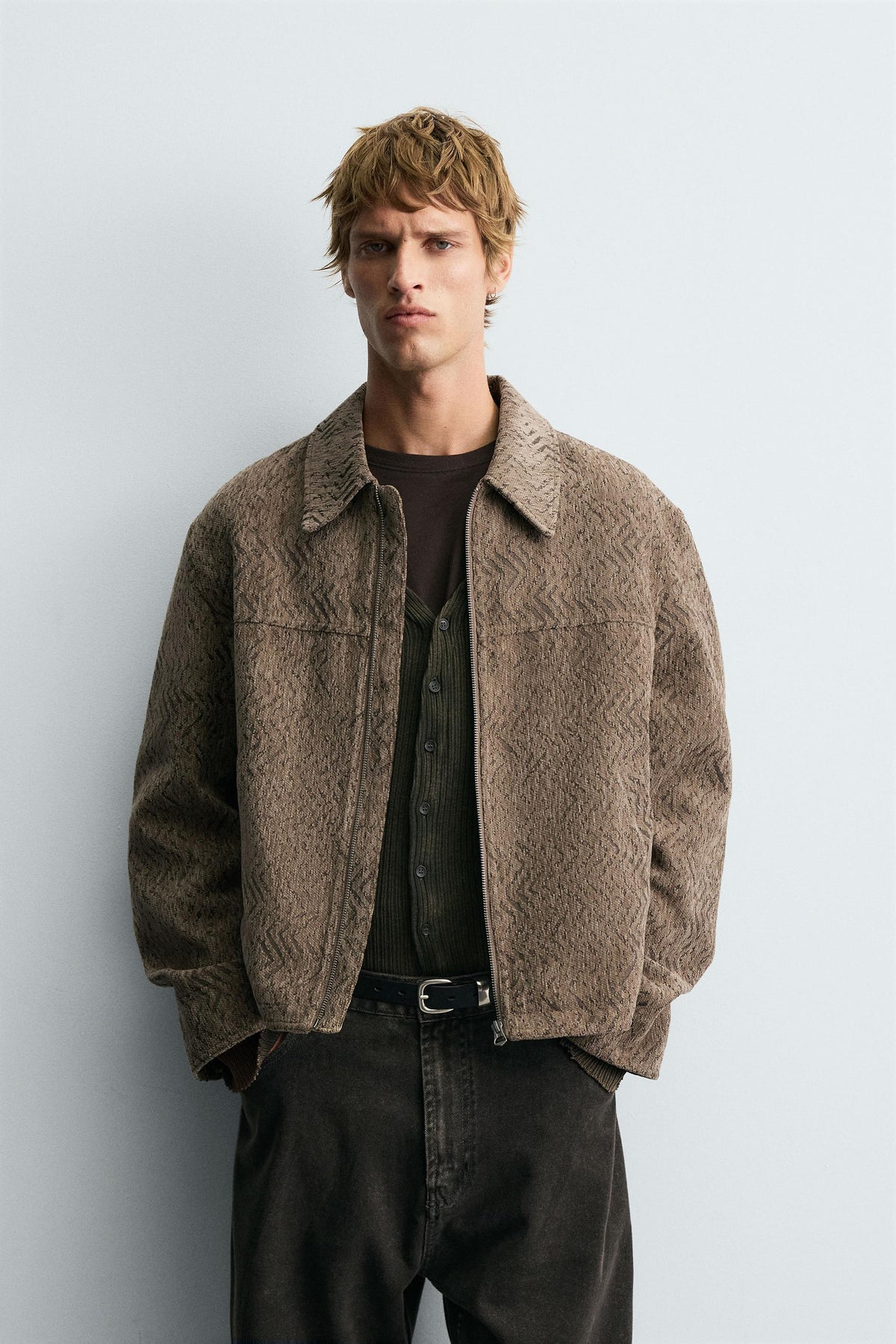 TEXTURED JACQUARD JACKET - Image 2