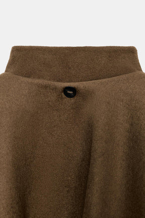 WOOL CAPE COAT ZW COLLECTION - Image 8