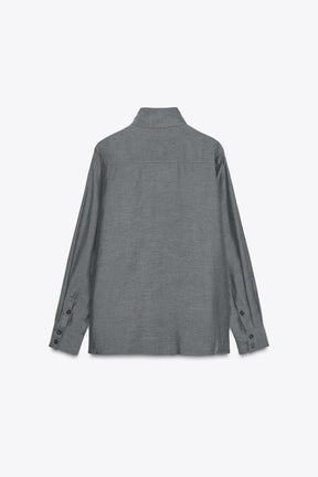 Flowing High Neck Shirt