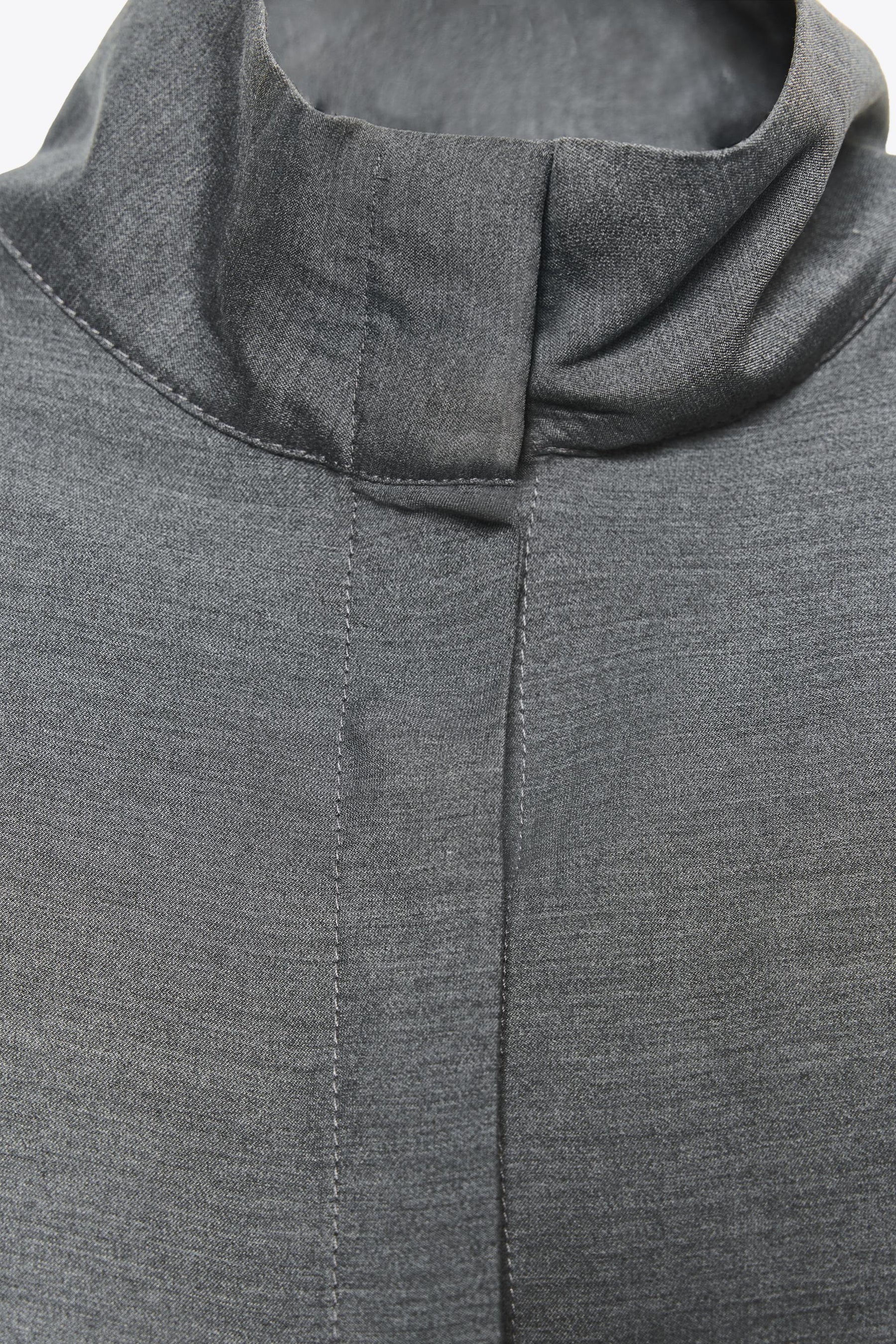 Flowing High Neck Shirt