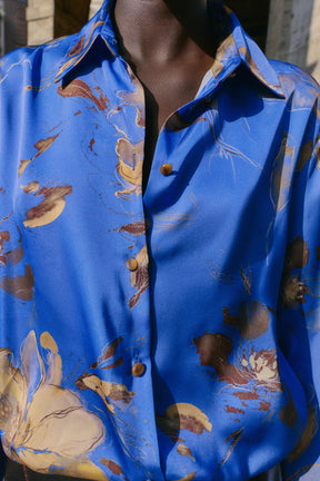Floral Satin Shirt