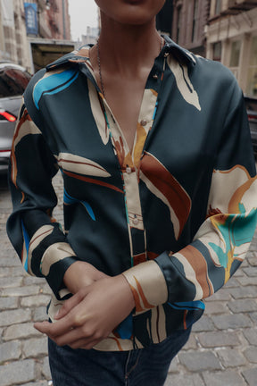 Printed Flowing Shirt