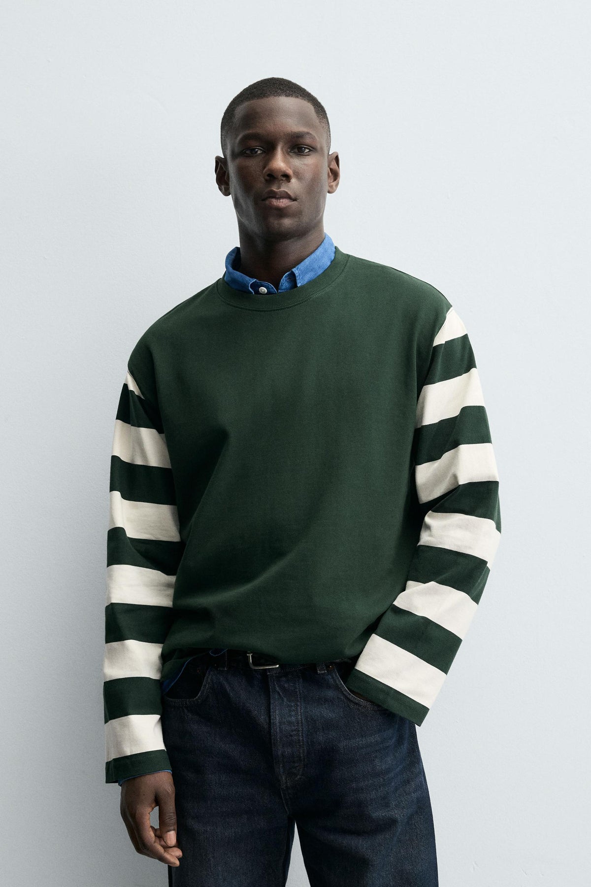 STRIPED LONG SLEEVE T-SHIRT - Image 2