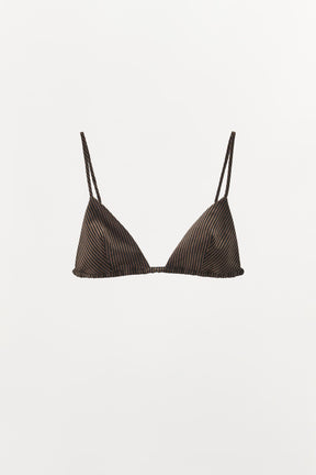 Striped Linen Blend Bra