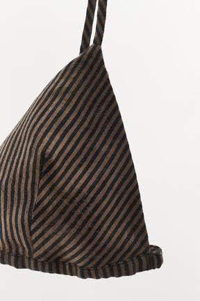 Striped Linen Blend Bra