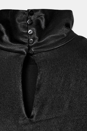 Asymmetric long blouse