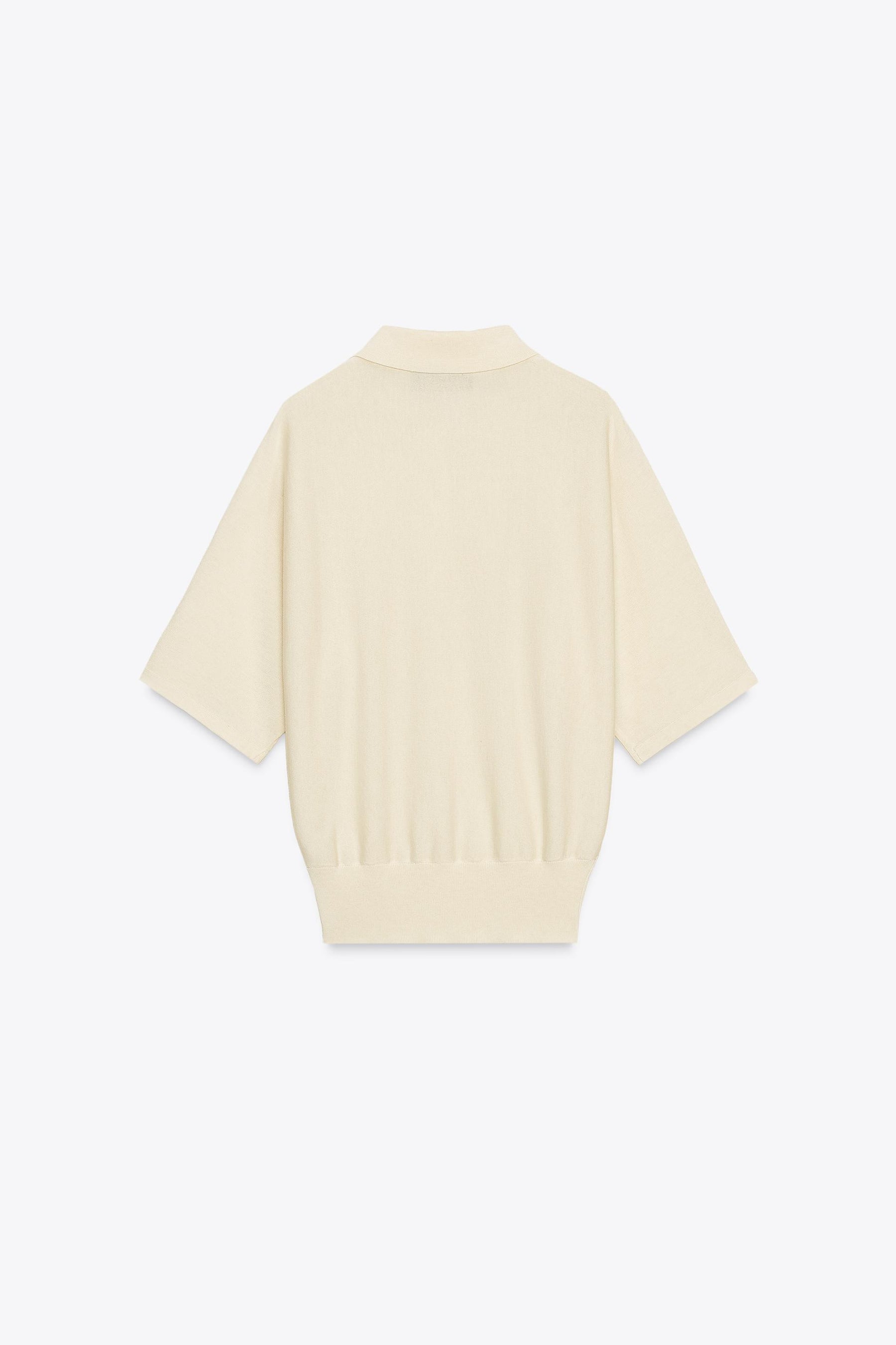 Knit polo shirt