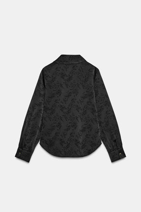 FLORAL BROOCH SHIRT