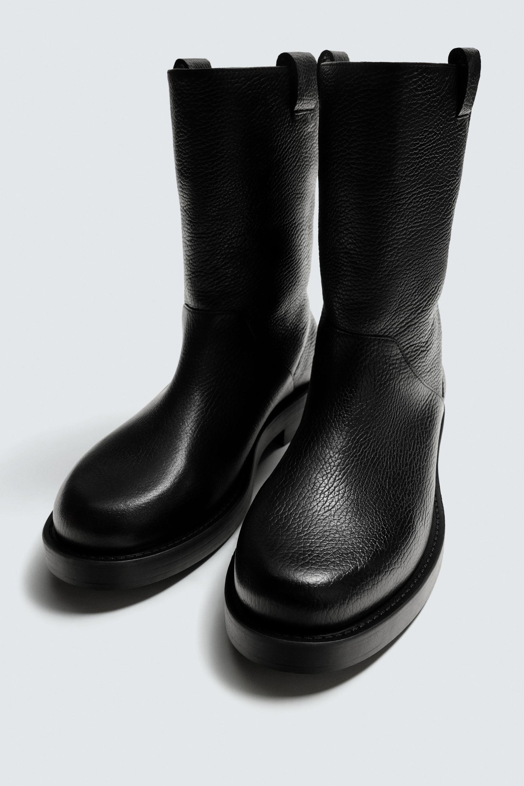 LEATHER KNEE-HIGH BOOTS - Image 4