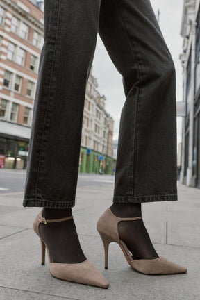 Ankle Strap High-Heel Shoes