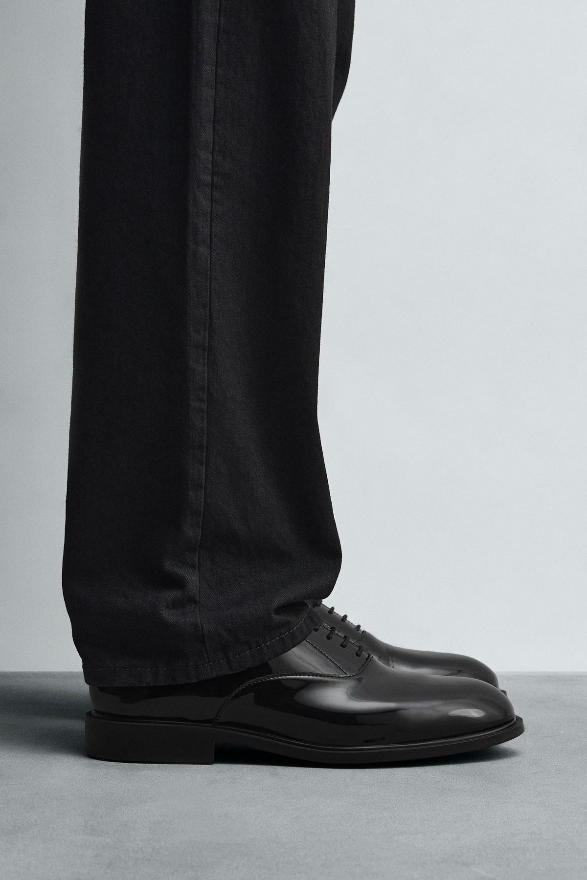 FAUX-PATENT DRESS SHOES - Image 1